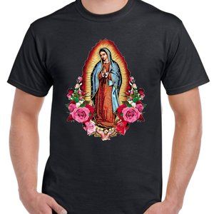 VIRGEN DE GUADALUPE T-SHIRT PATRONA DE MEXICO - BRAN NEW UNISEX APPAREL